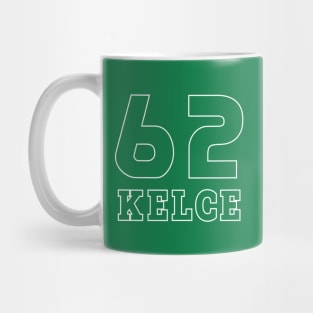 Kelce Jersey - 62 // Typography Design Mug